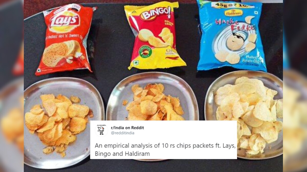 Reddit User's 'Empirical Analysis' of Quality, Quantity of Potato Chips