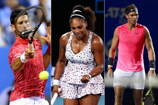 Novak Djokovic (L), Serena Williams (C) and Rafael Nadal. (Photo Credit: Reuters)