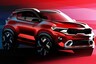 Upcoming Kia Sonet Compact SUV Exterior and Interior Unveiled in Official Design Sketches