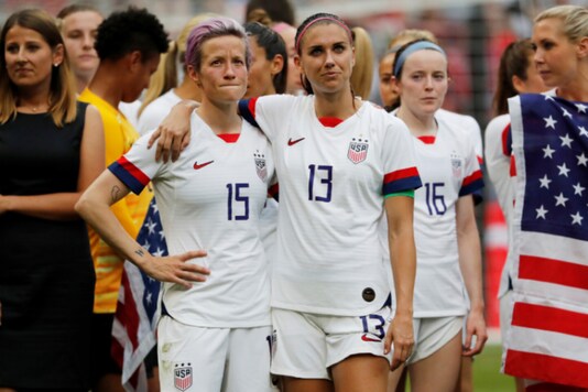 Megan Rapinoe(No.15) and Alex Morgan (Photo Credit: Reuters)