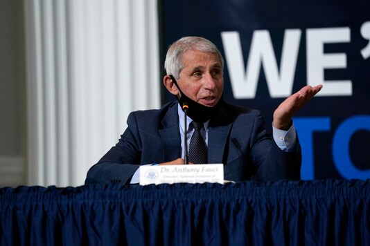 File photo of Dr. Anthony Fauci, director of the National Institute of Allergy and Infectious Diseases, US.(AP Photo/Evan Vucci)
