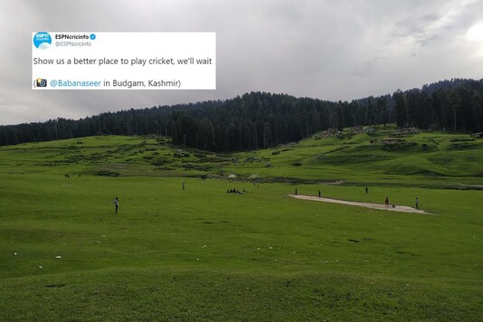 This Breathtaking Photo of Lush Cricket Ground in Kashmir has ...
