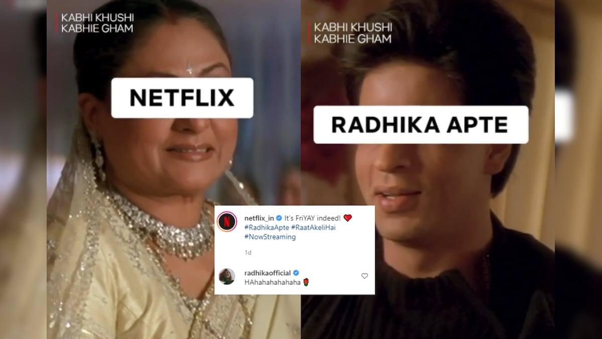 Netflix Goes Full Bollywood to Welcome BFF Radhika Apte's Return on OTT With 'Raat Akeli Hai'