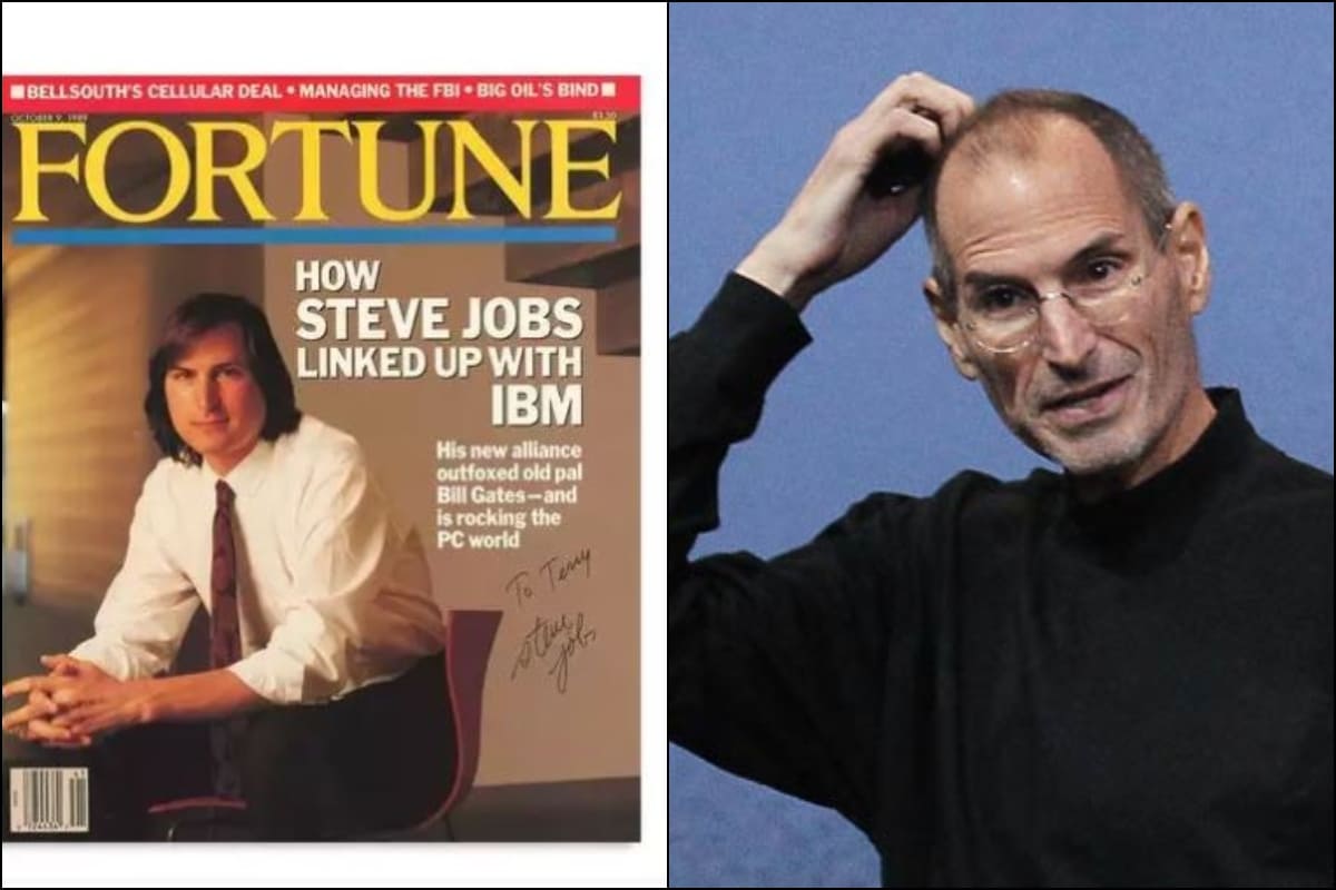 Steve Jobs-Autographed Fortune Magazine Cover of 1989 Sells for Rs ...