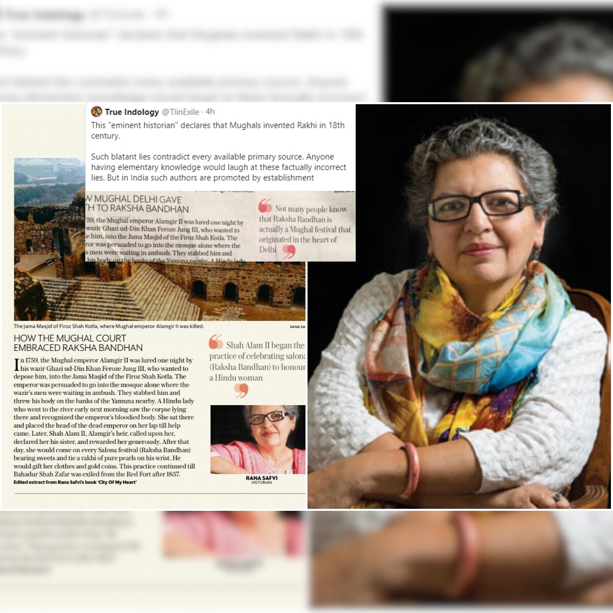 Fact Check Historian Trolled For Claiming Mughals Brought Rakhi To India Never Actually Said It