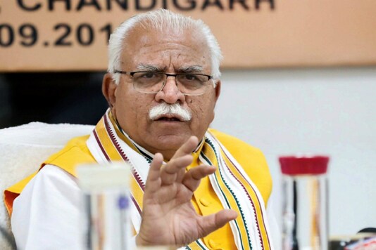 File photo of Haryana CM Manohar Lal Khattar. 