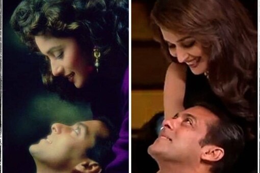 26 Years of Hum Aapke Hain Koun: Madhuri Dixit Shares 'Then and Now' Collage with Salman Khan