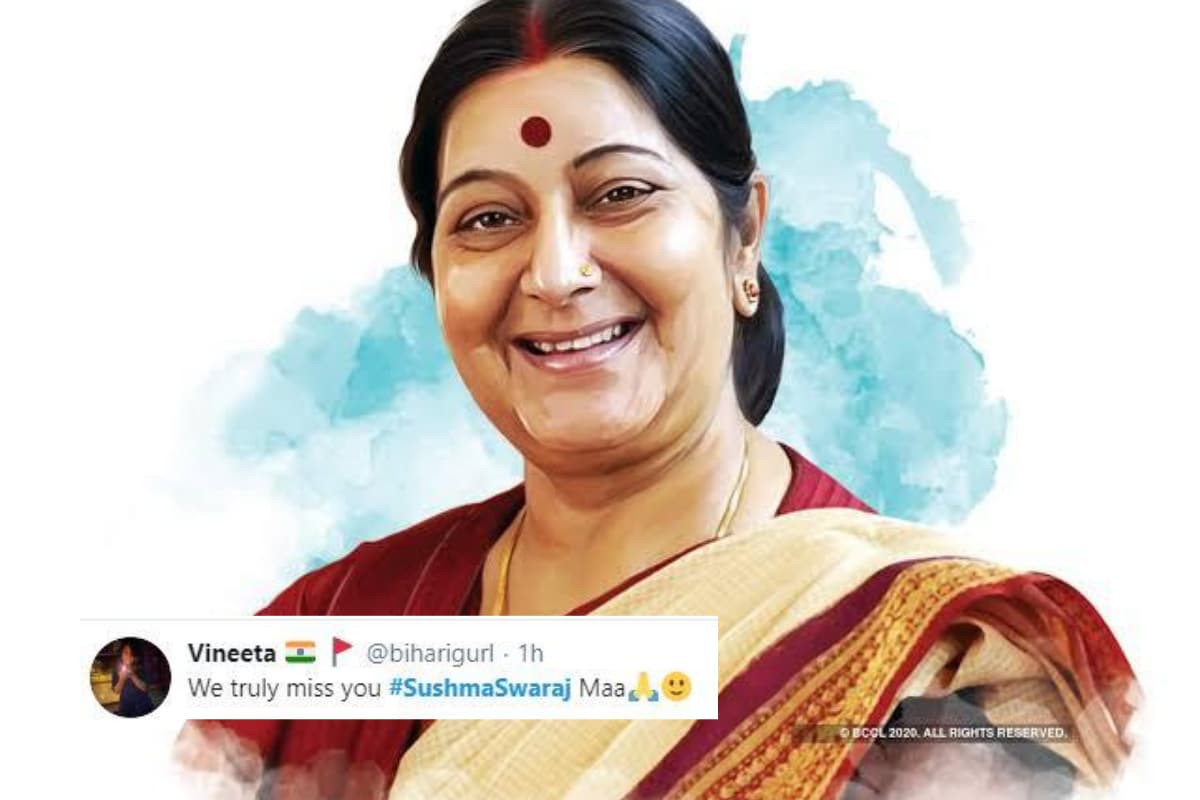 Heartfelt Tributes Pour For Sushma Swaraj As Twitter Remembers Her On First Death Anniversary