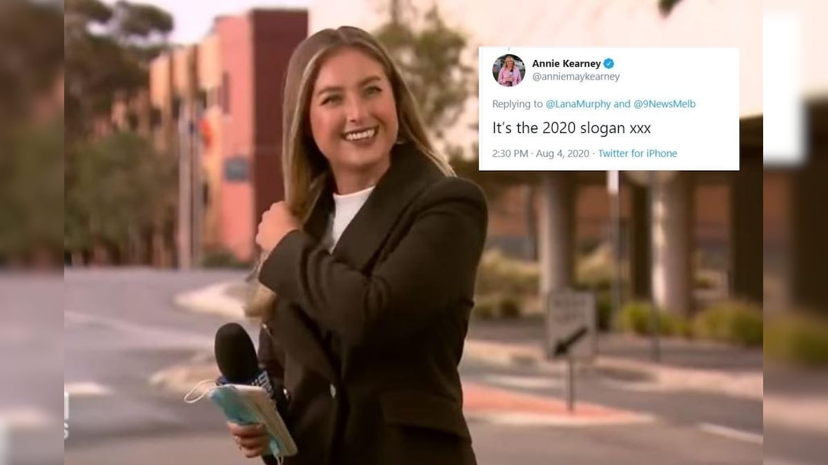 Sloganxxx - Viral Video of Australian Reporter Dropping an F-bomb on Live TV has Become  the '2020 Slogan' - News18