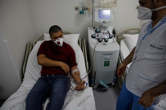 A man donates blood which will be used for plasma therapy. (Reuters image for representation) A man donates blood which will be used for plasma therapy. (Reuters image for representation)