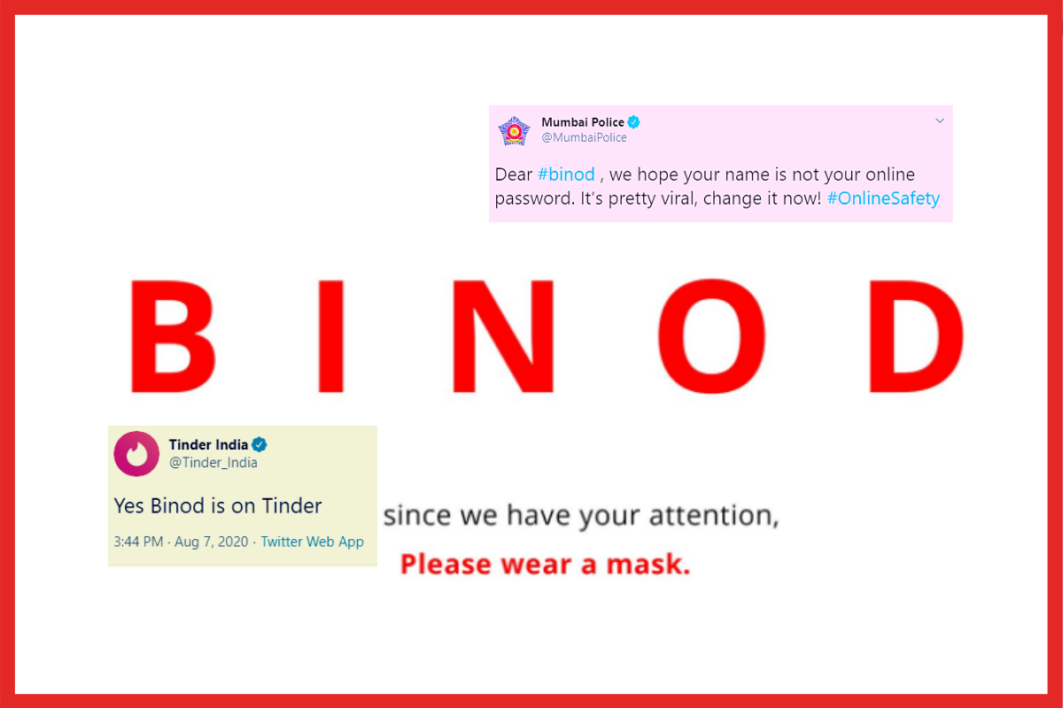 Mumbai Police To Tinder Internet Boards The Binod Meme Train After Youtube Comment Goes Viral Mumbai Police To Tinder Internet Boards The Binod Meme Train After Youtube Comment Goes Viral