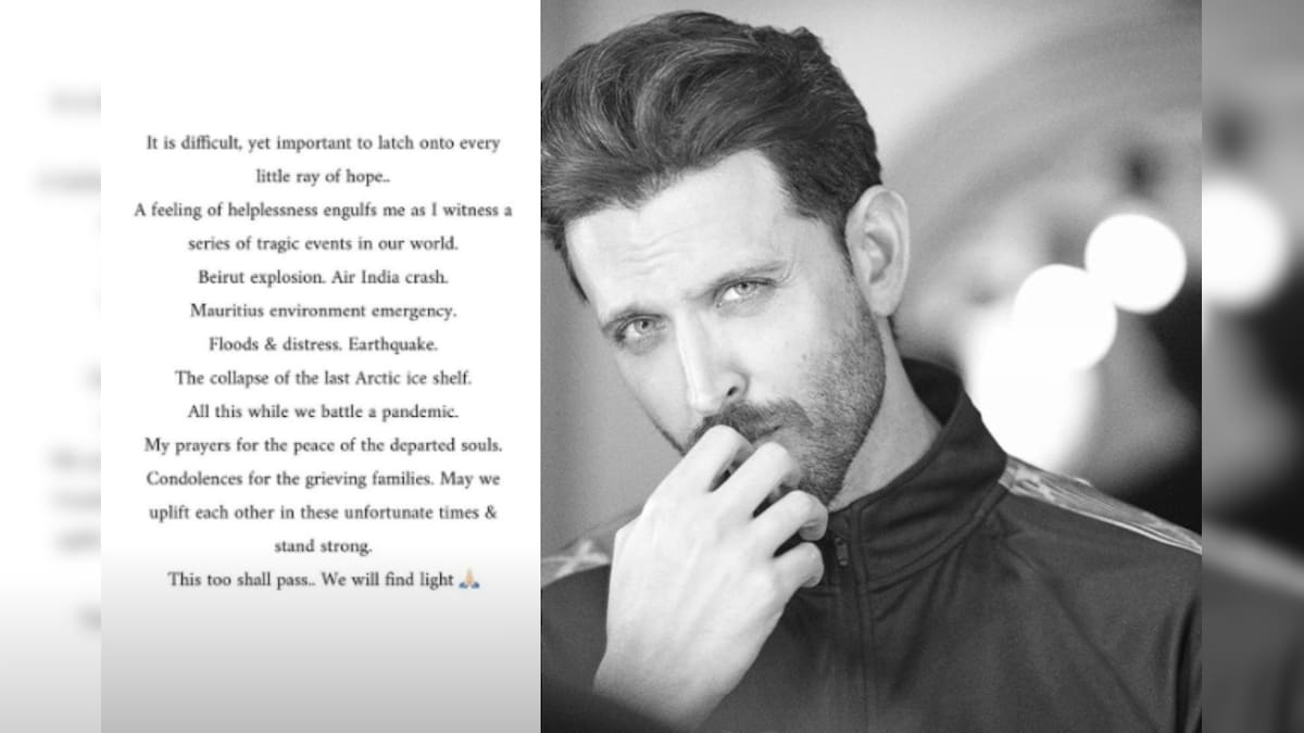 Hrithik Roshan Says Helplessness Engulfs Him as He Witness a Series of Tragic Events