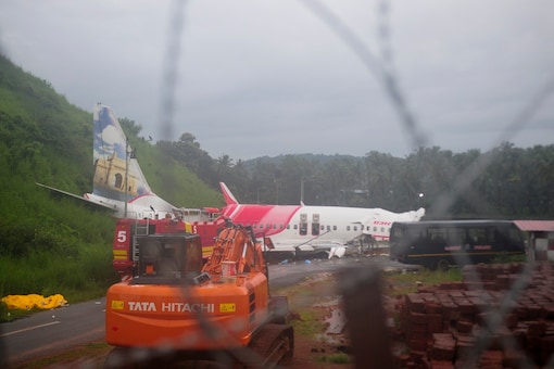 File photo of the Air India Express flight that skidded off a runway while landing at the airport in Kozhikode. (AP)
