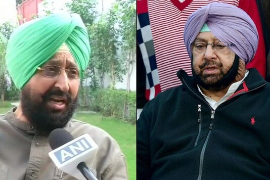 Pratap Singh Bajwa (left) and Amarinder Singh.