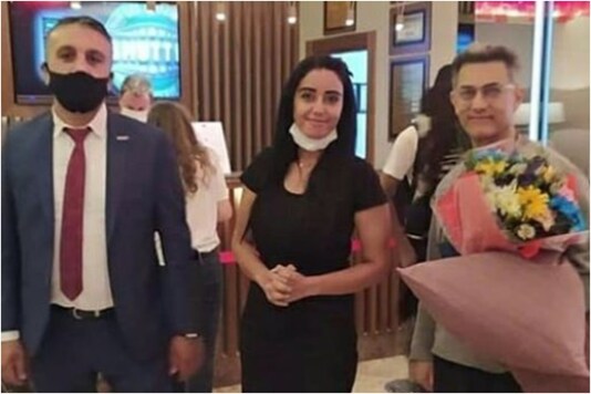 Aamir Khan snapped with fans in Turkey