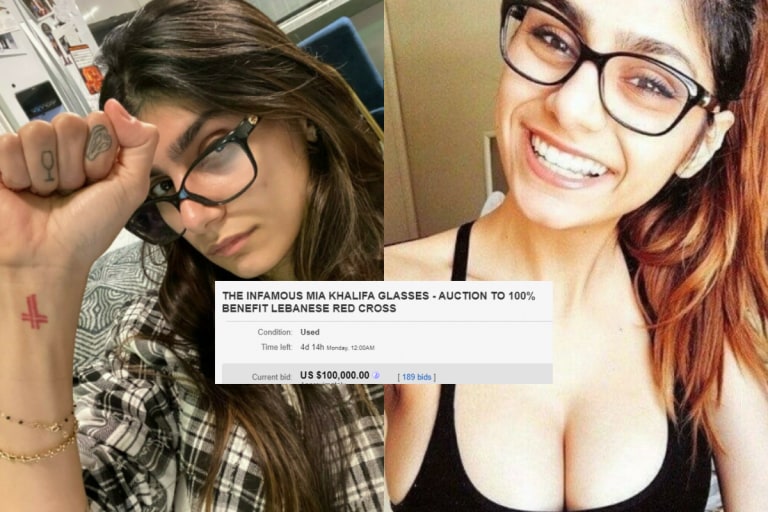 Mia Khalifa Alia Bhatt Sexy Videos - Mia Khalifa Has Put Her 'Used and Abused' Glasses Up for Auction to Support  Lebanon - News18