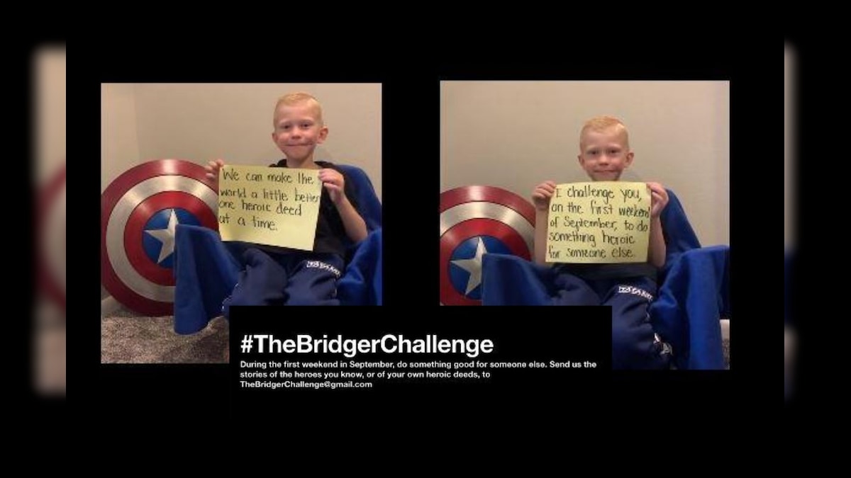 Boy Who Saved His Sister from Lethal Dog Attack Starts #TheBridgerChallenge for Kindness