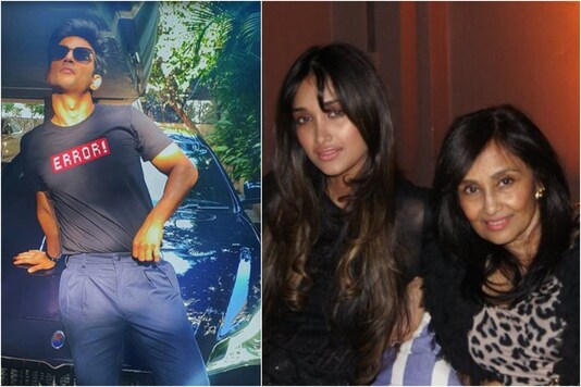 Sushant Singh Rajput (L), Jiah and Rabya Khan (R) 