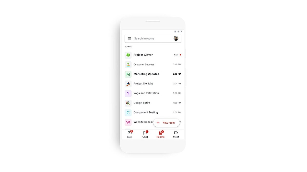 Google Integrates Meet, Mail, Chat, Rooms in One Interface on Gmail's G Suite Mobile App