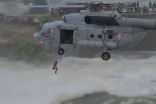 Man Rescued by IAF from Dam in Chhattisgarh Says He Had Jumped in ...