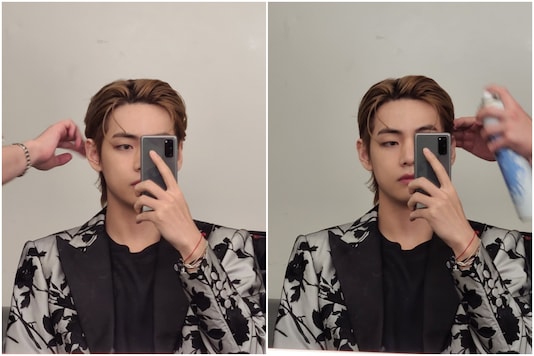 Bts Member V Aka Kim Taehyung Flaunts New Hairstyle During Launch Of Dynamite Teaser