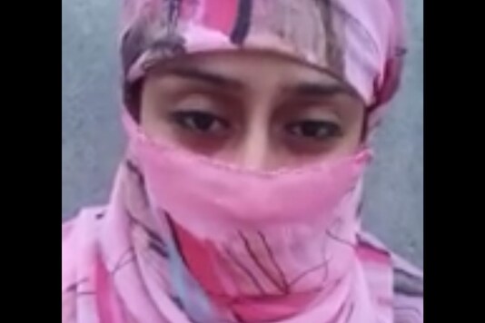 Screen grab of the woman's video on Facebook. 