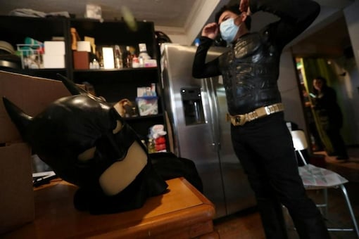 Batman' Delivers Food to Homeless People on the Streets of Santiago