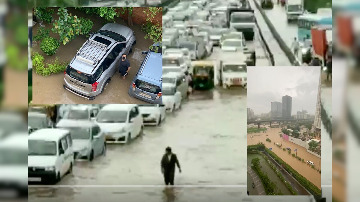 Delhi Rains Halt Traffic, Submerge Cars as Residents Share Viral Images of 'Urban Flooding'