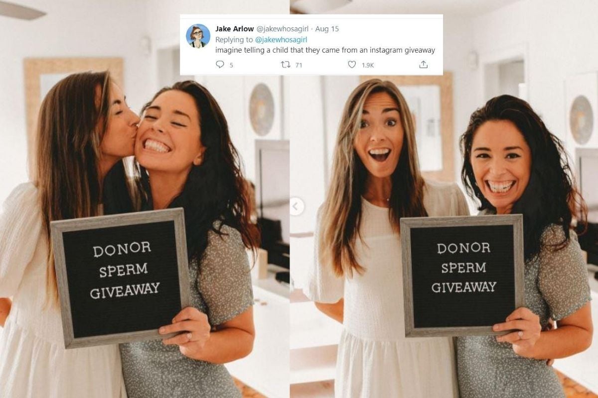 Same-sex Influencer Couple Launches Donor Sperm Giveaway, Netizens Baffled pic