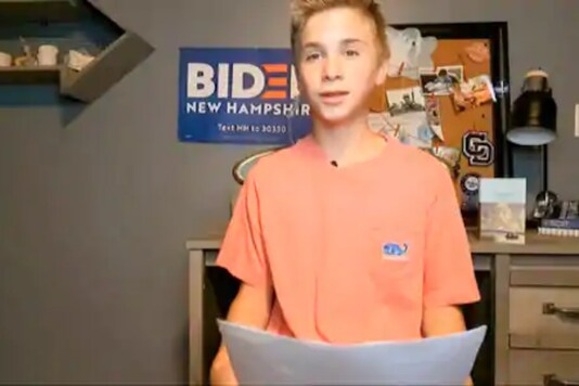 The boy says Joe Biden helped him overcome stutter. Credits: AP The boy says Joe Biden helped him overcome stutter. Credits: AP