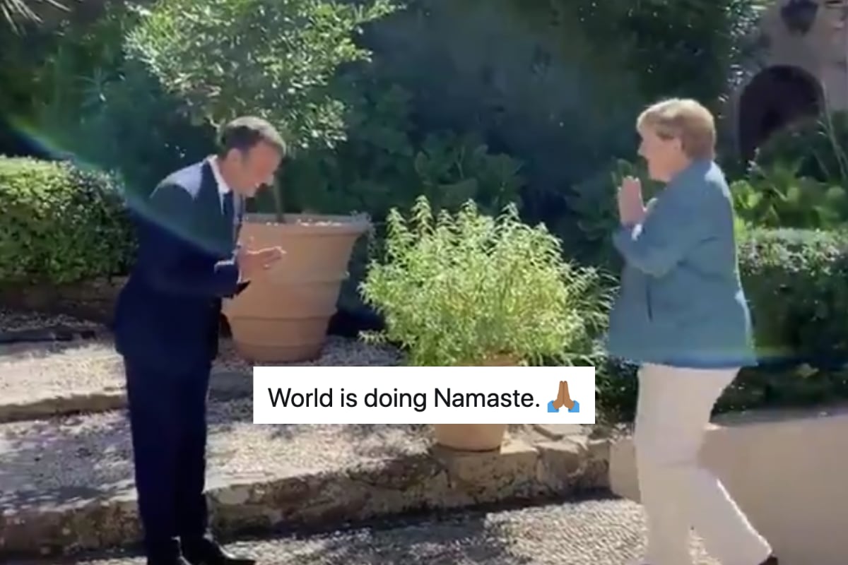 You are currently viewing France’s Macron and Germany’s Merkel Undertake Desi Greeting amid Covid-19