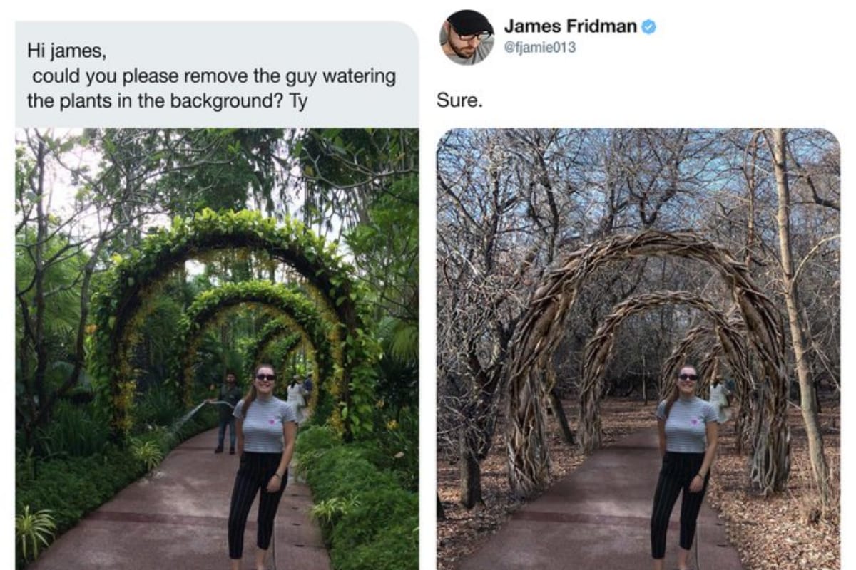 Photoshop Troll Hilariously 'Fixes' People's Photos by Taking ...