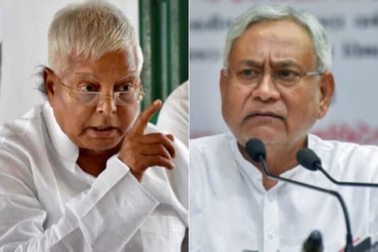 File aphoto of RJD's Lalu Prasad Yadav and CM Nitish Kumar