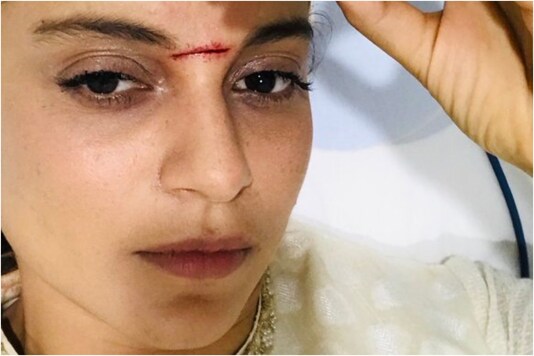 Kangana Ranaut during'Manikarnika' shoot