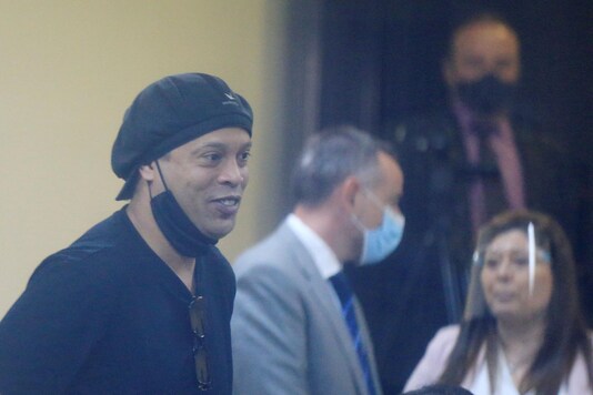 Ronaldinho after coming out of detention. (Photo Credit: Reuters)