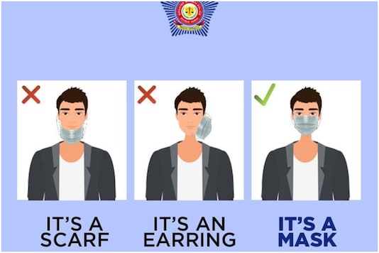 Mumbai Police Shares Advisory on How Not to Wear Face Masks for Covidiots