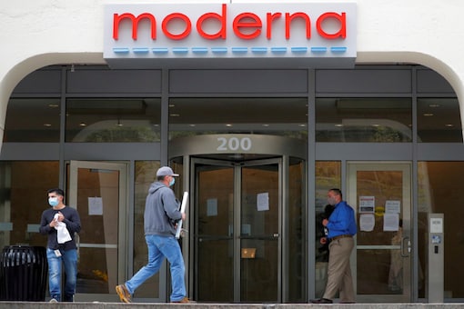 File photo of the headquarters of Moderna Therapeutics, which is developing a vaccine against the coronavirus disease (COVID-19), in Cambridge. (Reuters)