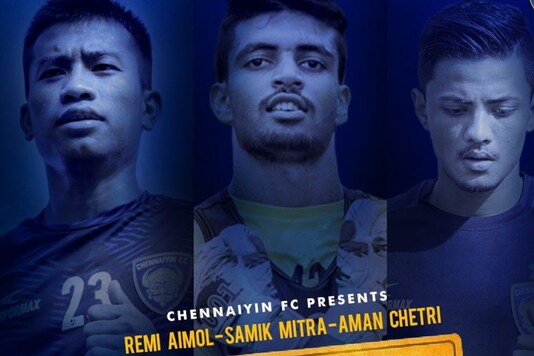 Reamsochung Aimol, Samik Mitra and Aman Chetri (Photo Credit: Twitter)