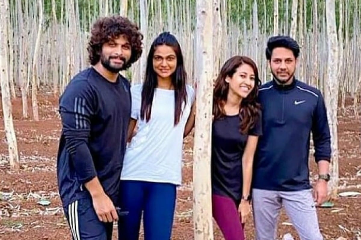 Allu Arjun S Latest Afro Hairstyle In New Pictures With Wife Sneha Is Making Headlines Looking at some of the photos released it is difficult to tell keerthys pictures apart from the originals a truly impressive task. allu arjun s latest afro hairstyle in