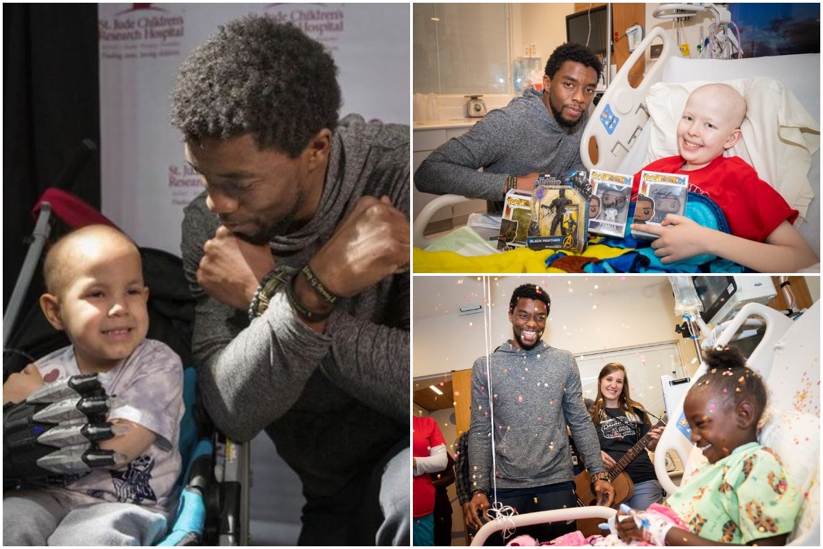 Chadwick Boseman Visited Children's Hospital amid Cancer Treatment, Photos Leave Fans Touched