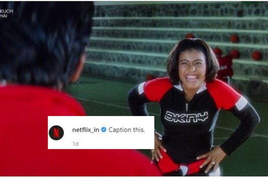 Still from Kuch Kuch Hota Hai shared by Netflix India,