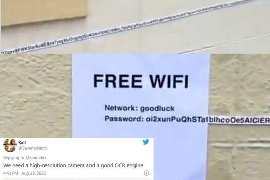 Pablo Rochat Shared free wifi password as long as couple of steps distance. Credits: Instagram