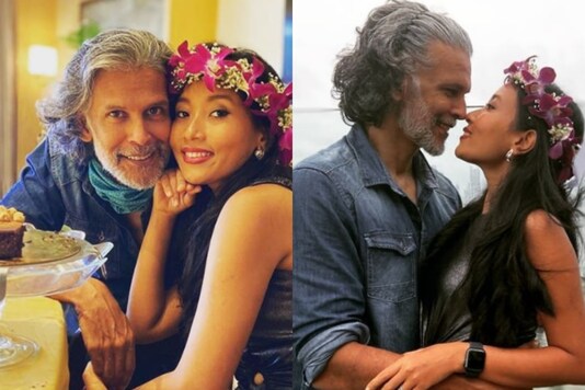 Milind Soman and Ankita Konwar