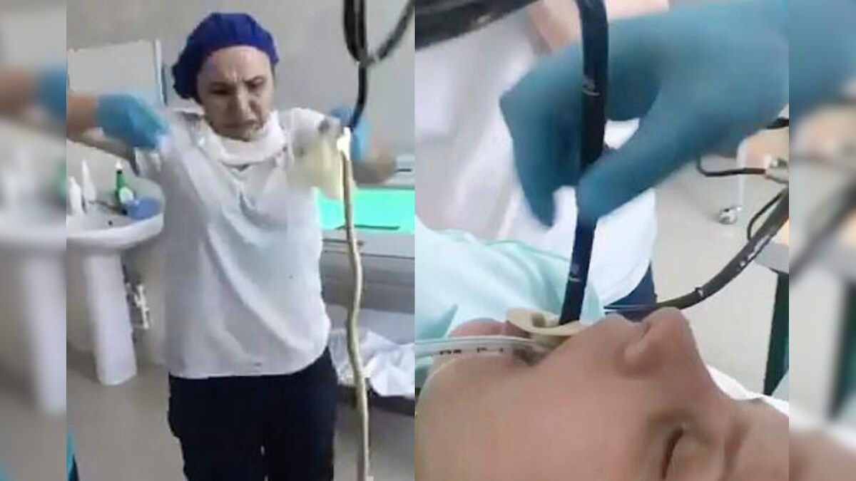 Horrifying Video Shows 4ft Snake Being Pulled Out of Woman's Mouth in Russia