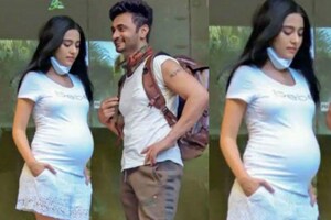 Amirta Rao Spotted with Baby Bump While Visiting Clinic With Husband RJ Anmol