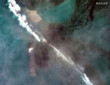 Oil spill threatens ecological disaster as Mauritius declares emergency