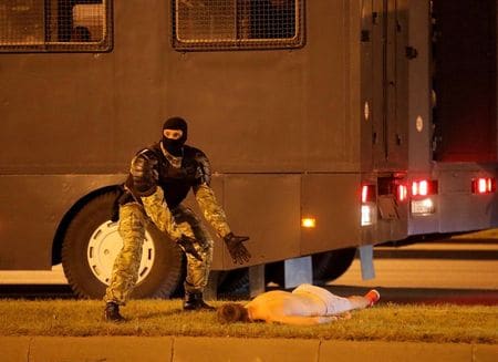 Belarusian protester, reported dead, says he survived police beating