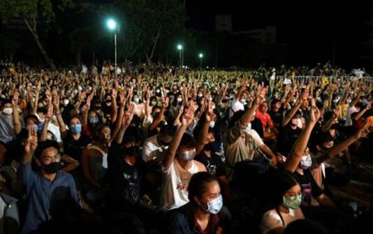 Thai PM 'concerned' after student protest new demands on monarchy