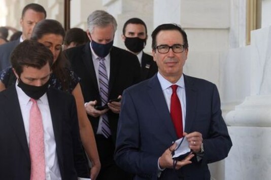 Top Democrats say Mnuchin sought coronavirus meeting, showed no movement