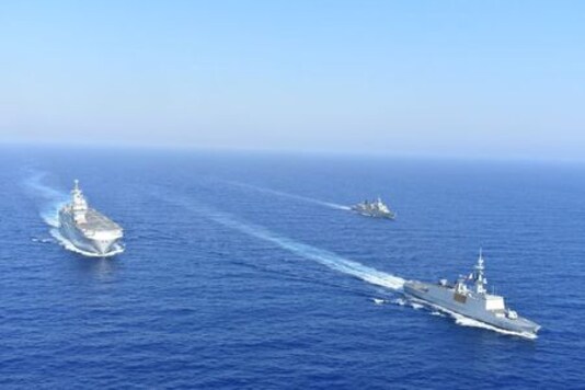 France Joins Military Exercises In East Mediterranean